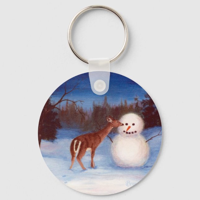 Porte-clés Curiosity Deer et Snowman Porte - clé (Recto)