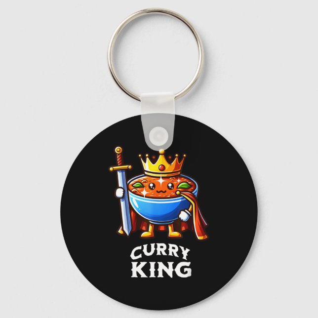 Porte-clés Curry King Funny Quote Curry Indian Food Lover  (Recto)