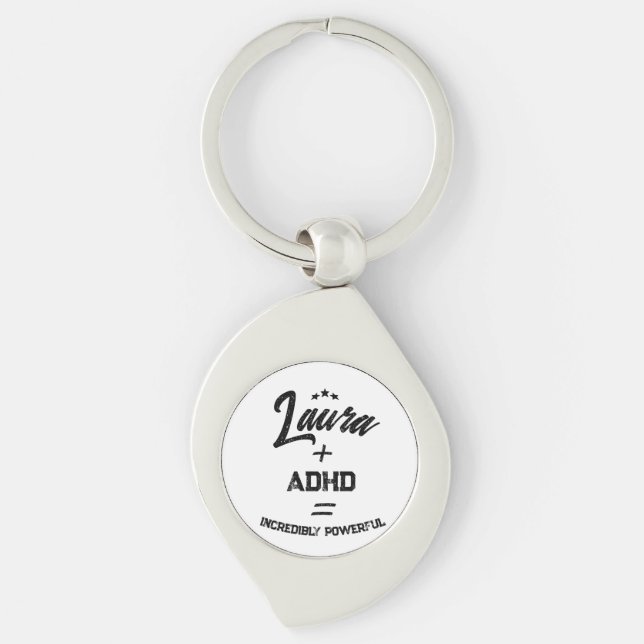 Porte-clés custom adhd incredibly powerful (Devant)