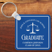 Custom Blue Law School Graduation Keepsaké