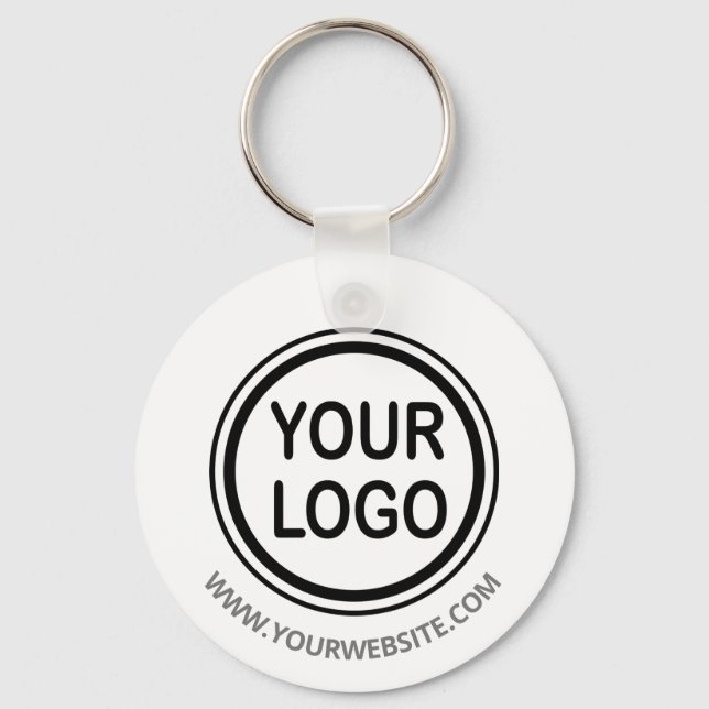Porte-clés Custom Business Branding Logo Template Keychain (Recto)
