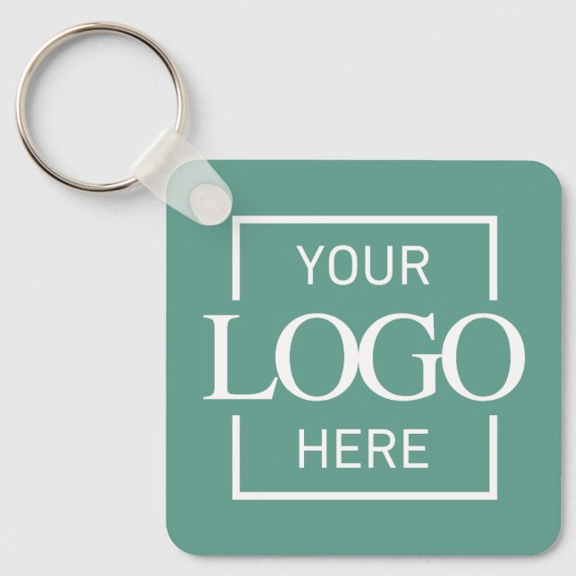 Porte-clés Custom Business Logo & QR Code Promotional Swag (Recto)