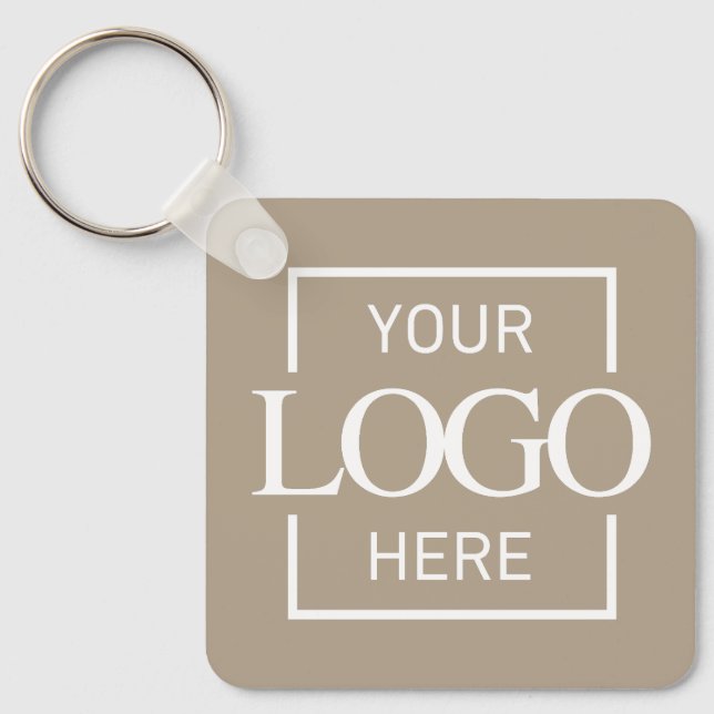 Porte-clés Custom Business Logo & QR Code Promotional Swag (Recto)