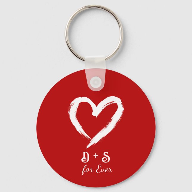 Porte-clés Custom Couple Valentine Keychain (Recto)