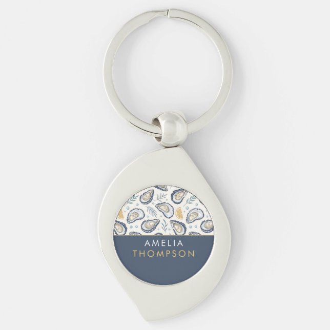 Porte-clés Custom Elegant Marine Oysters (Devant)