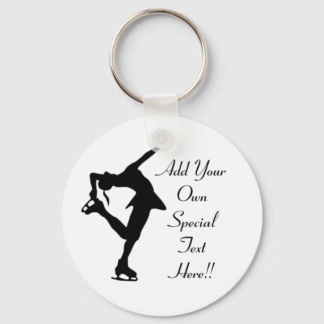 Porte-clés Custom Figure Skater Gifts (Recto)
