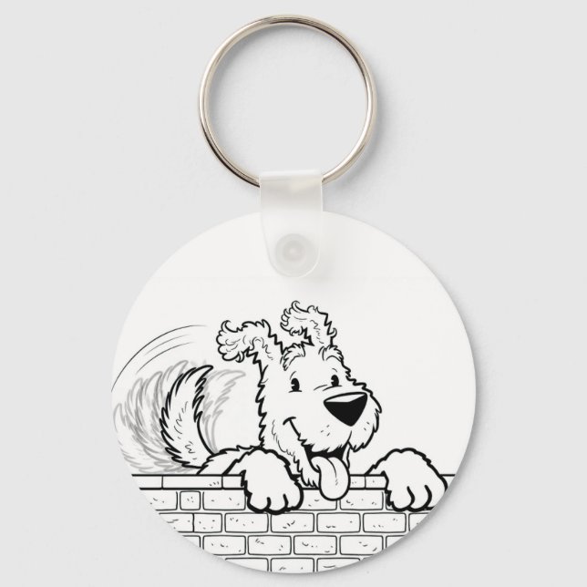 Porte-clés Custom gel mouse pad with a dog design (Recto)