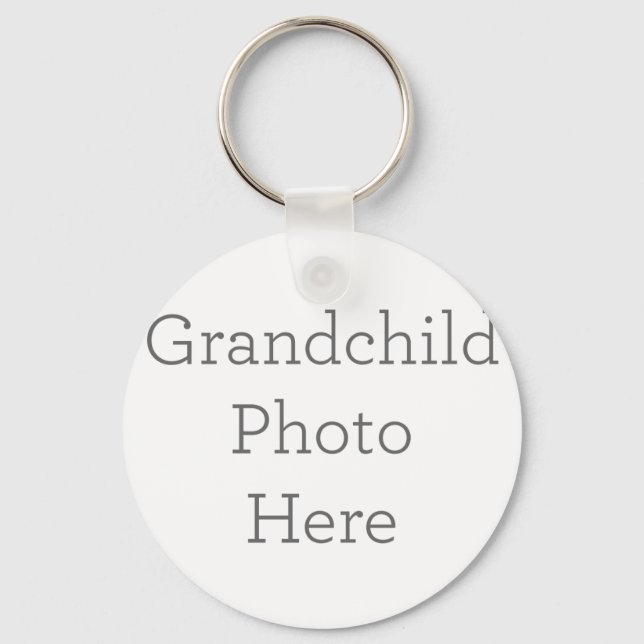Porte-clés Custom Grandchild Photo Keychain Gift (Recto)