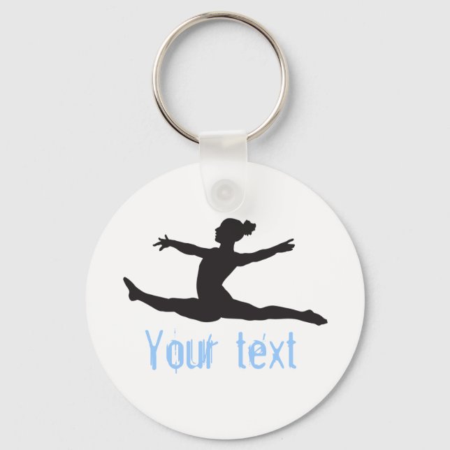 Porte-clés Custom Gymnastics Dance Cheer Keychains (Recto)