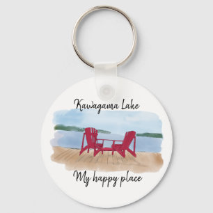 Porte-clés Custom Lake View "Mon endroit heureux