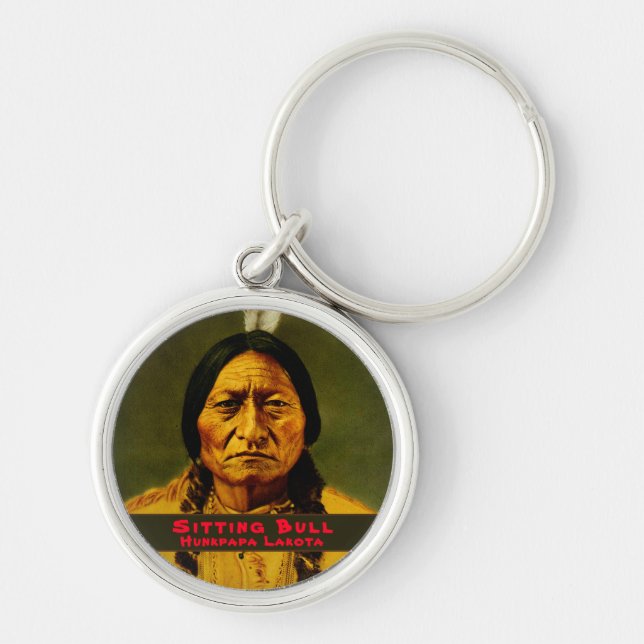Porte-clés Custom Native American Indian Chief Sitting Bull   (Devant)
