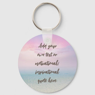 Porte-clés CUSTOM Pastel Dream Beach Motivational Quote