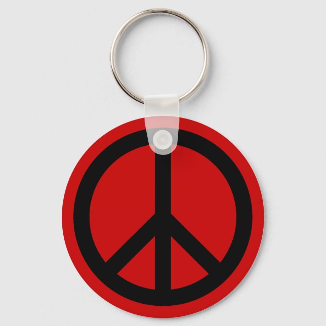 Porte-clés Custom Peace Sign Key Chain (Recto)