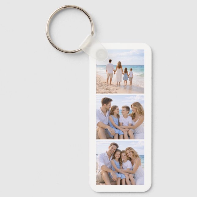 Porte-clés Custom Personalized Family Photo (Recto)