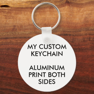 Porte-clés Custom Personalized ROUND ALUMINUM PHOTO KEYCHAIN