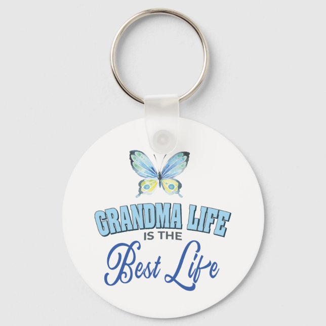 Porte-clés Custom Photo Grandma  (Recto)