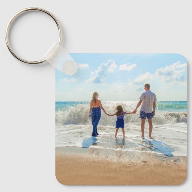 Porte-clés Custom Photo Keychain Your Family Design - Summer (Recto)