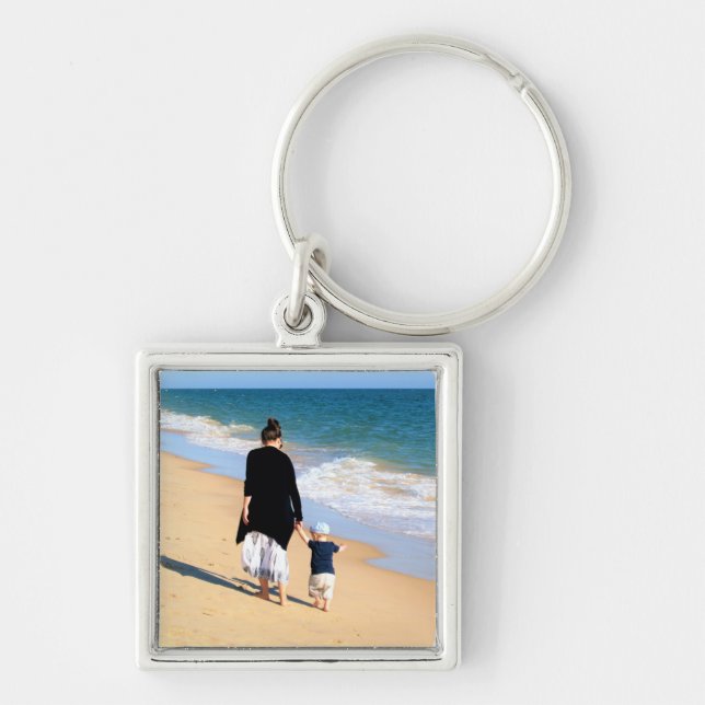 Porte-clés Custom Photo Keychain Your Photos with MOM (Devant)