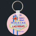 Porte-clés Customized Las Vegas Wedding Sign<br><div class="desc">Fun save the date announcements for Las Vegas weddings -in the form of a useful keychain.</div>