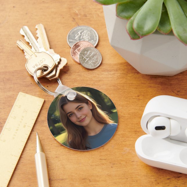 Porte-clés Customized with two photos (Bureau)