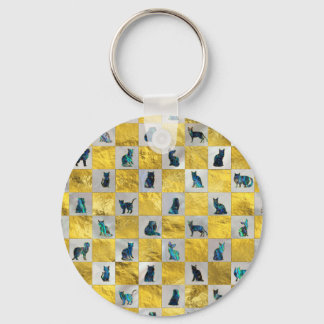 Porte-clés Cute Abalone Shell Motif avec or