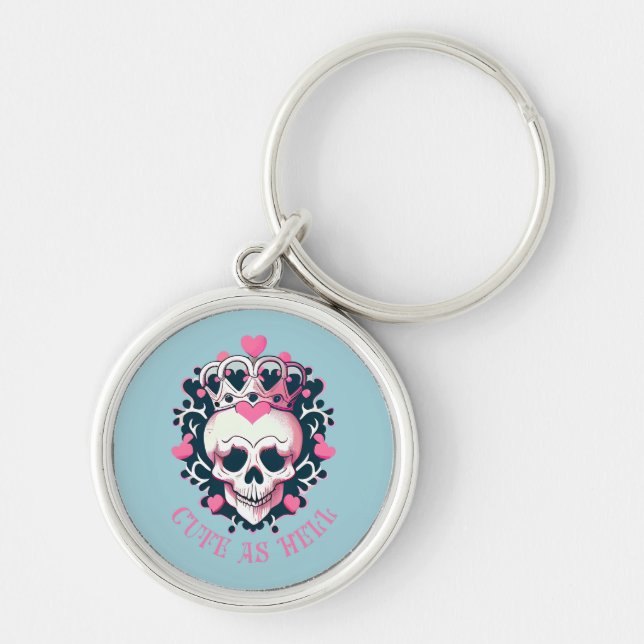 Porte-clés Cute as Hell Crâne (Devant)