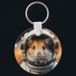 Porte-clés Cute astronaute spatiale Hamster<br><div class="desc">Portez vos clés avec une touche de charme cosmique en utilisant ce Porte - clé Hamster de l'astronaute de l'espace extra-atmosphérique. Ce charmant porte - clé est orné d'un adorable hamster habillé en astronaute, ajoutant une touche ludique et fantaisiste à vos clés ou accessoires. Que vous soyez un passionné de...</div>