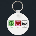 Porte-clés Cute Auto Réparer Magasiner Véhicule Mécanique<br><div class="desc">Peace Love Auto Repair. Un réparateur automobile cool cadeau pour un mécanicien automobile dans un atelier de mécanicien automobile,  un technicien de véhicule ou un service qui répare les voitures.</div>