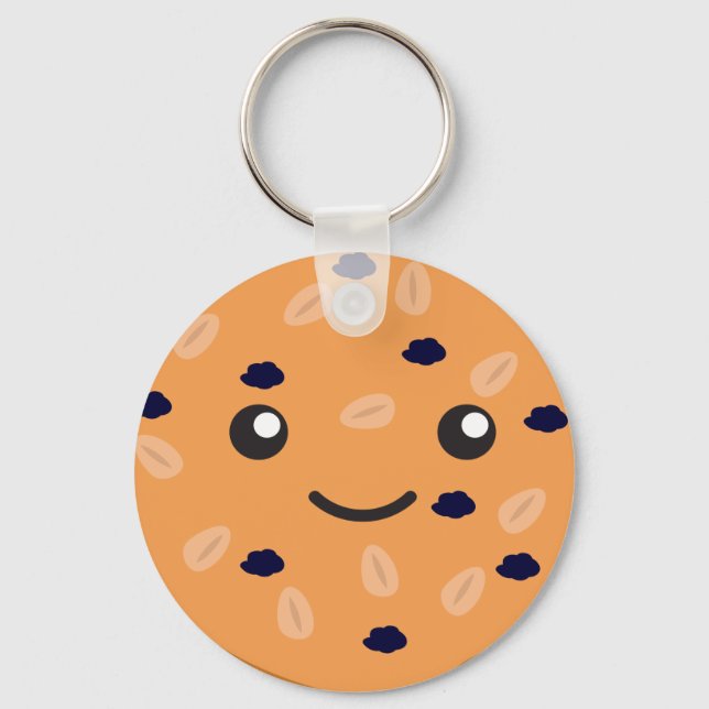 Porte-clés Cute avoine Raisin Cookie (Recto)