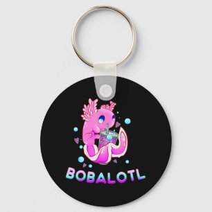 Porte-clés Cute Axolotl Lover Bobalotl Boba Kawaii Anime Japa