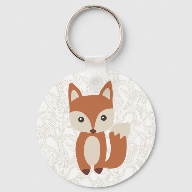 Porte-clés Cute Baby Fox (Recto)