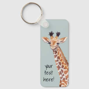 Porte-clés Cute Baby Giraffe Personnalisée