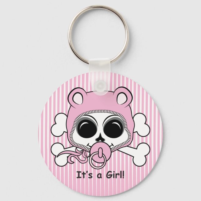 Porte-clés Cute Baby Girl Skull (Recto)