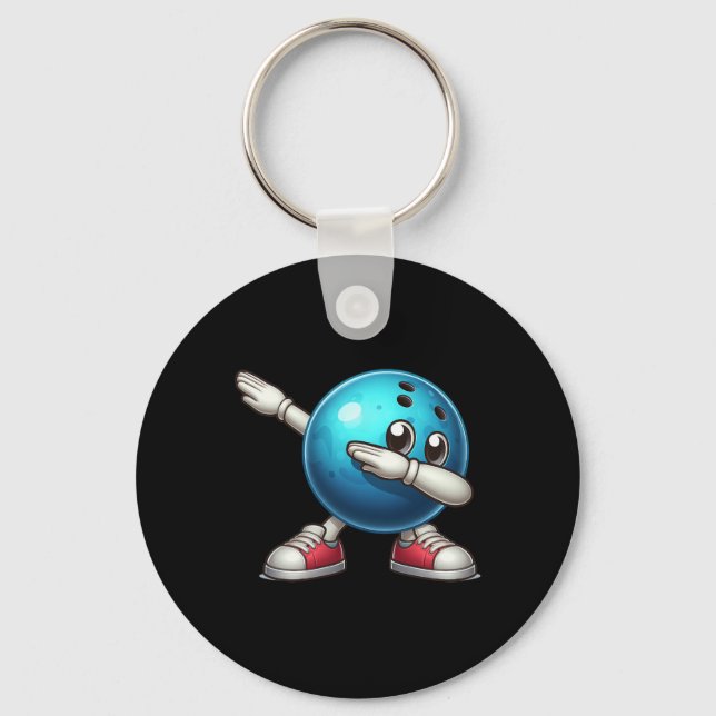 Porte-clés Cute Bowling Dab Bowler Bowling Ll Lecteur Enfants (Recto)