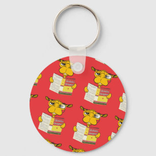 Porte-clés Cute Camel Lire un livre (Adulte) Porte - clé