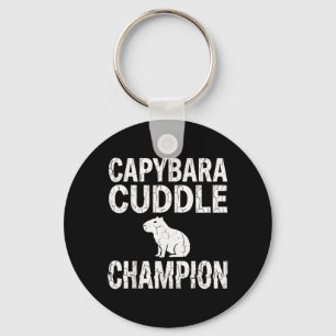 Porte-clés Cute Capybara Cuddle Champion Adorable Animal