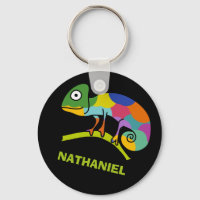 Cute, Cartoon Chameleon Personnalisé