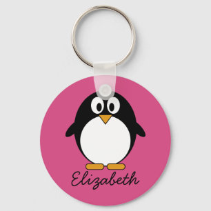 Porte-clés cute cartoon penguin witk background
