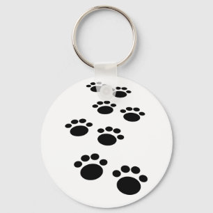 Porte-clés Cute Cartoon Pet Paw Trail