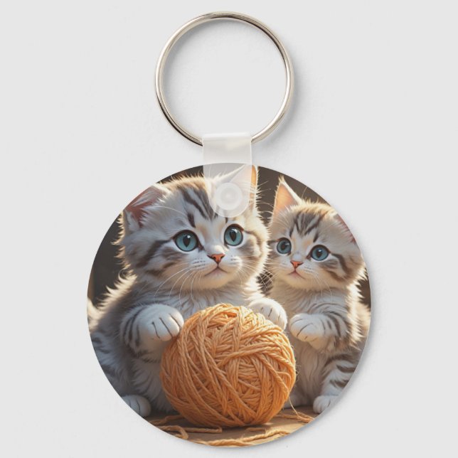 Porte-clés Cute chat (Recto)