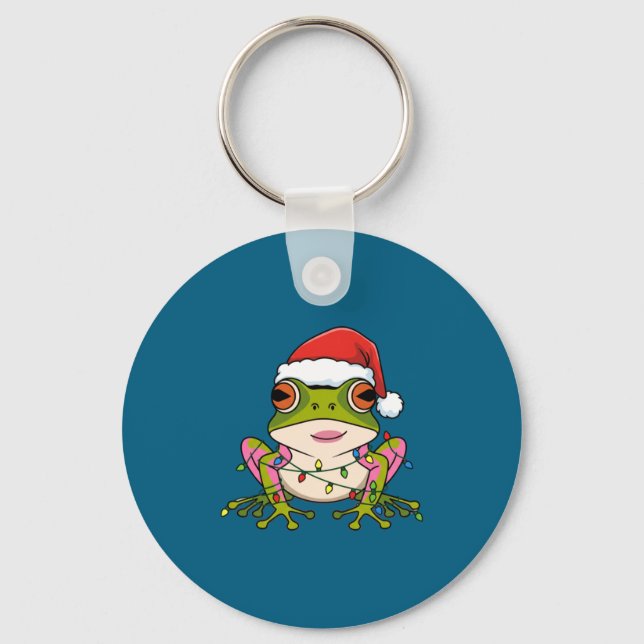 Porte-clés Cute Christmas Coqui Frog _ Holiday Puerto Rican L (Recto)