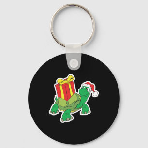 Porte-clés cute christmas turtle