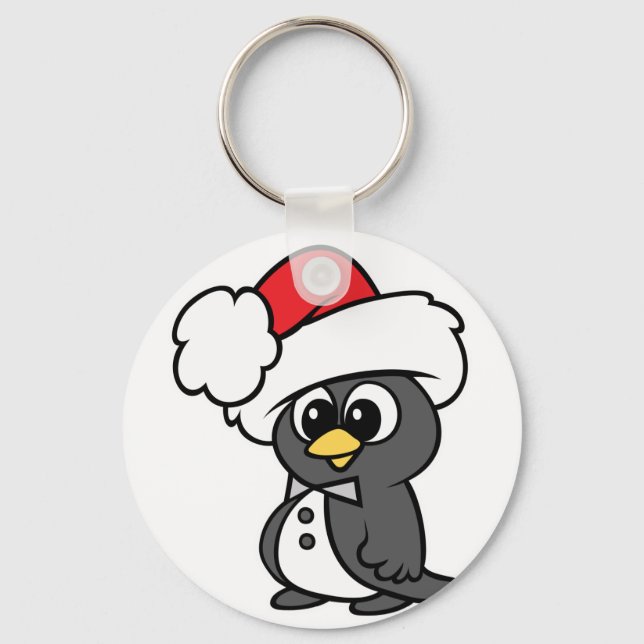 Porte-clés Cute Christmas Tuxedo Penguin (Recto)
