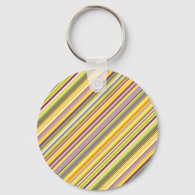 Porte-clés Cute colorful stripes design (Recto)