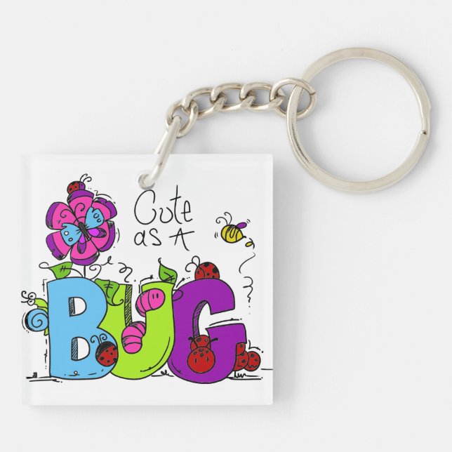 Porte-clés Cute comme un bug (Dos)