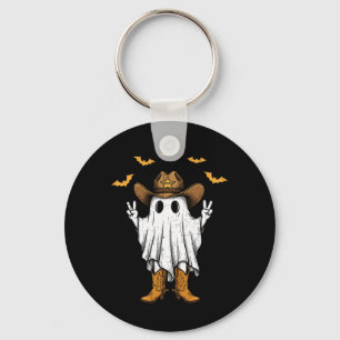 Porte-clés Cute Cowboy Ghost Sheriff Paix Drôle Halloween Me
