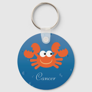 Porte-clés Cute Crab Cancer Zodiac Sign Custom