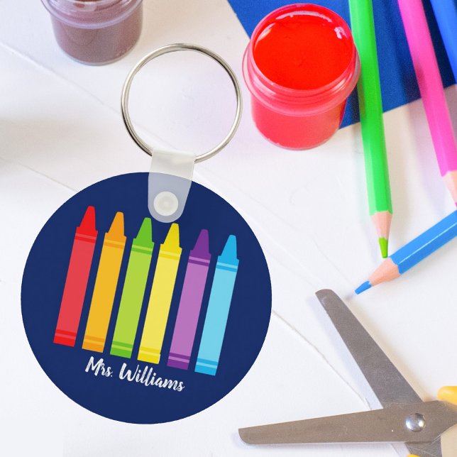 Porte-clés Cute Crayon Enseignant sur mesure (Créateur téléchargé)