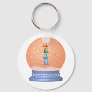 Porte-clés Cute creatures snow globe keychain