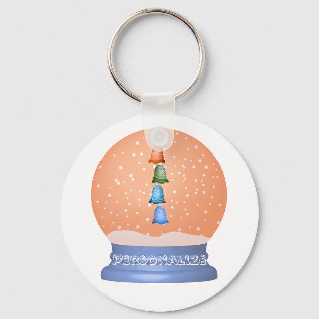 Porte-clés Cute creatures snow globe keychain (Recto)